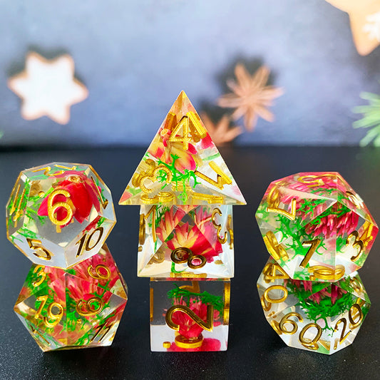 DND Dice flower inside Handmade Resin Dice(Only for wholesale)