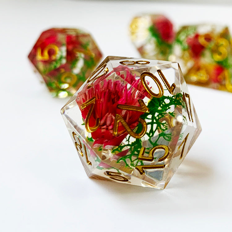 DND Dice flower inside Handmade Resin Dice(Only for wholesale)