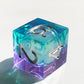 Gradient liquid core handmade sharp edge dice for table games