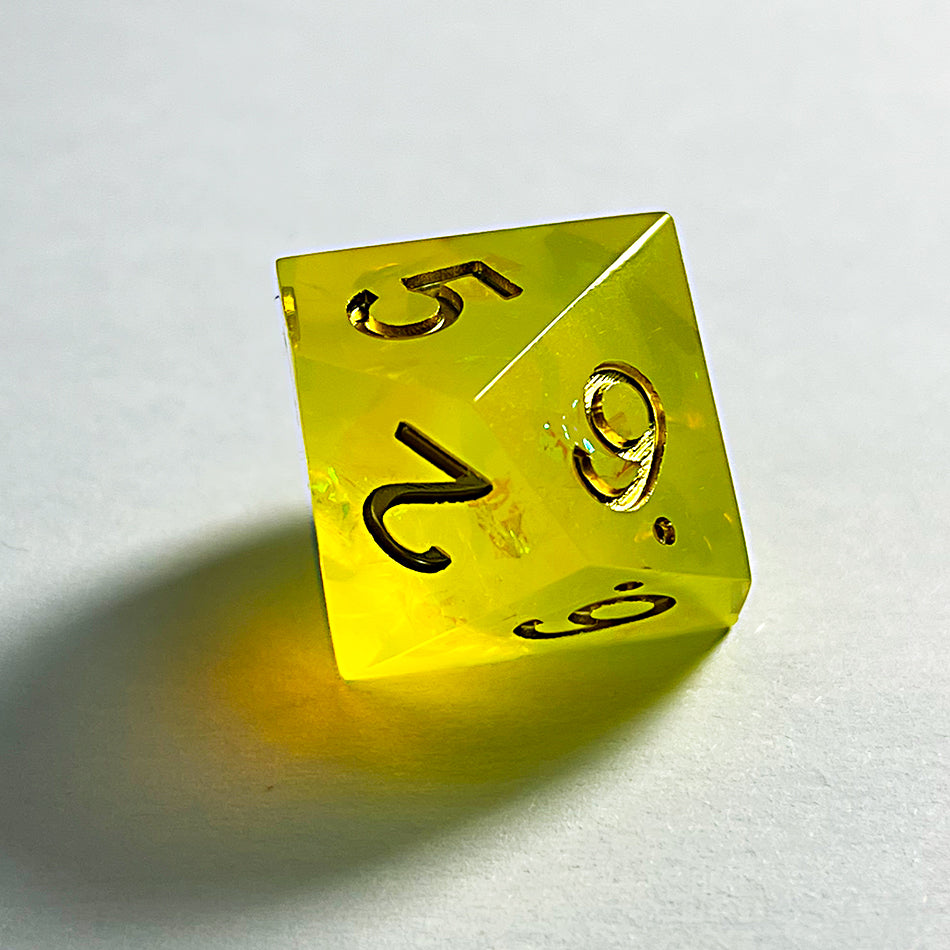 The Holy Dice - Clear Glass Dice Set for DnD, D&D, RPG Dice, Dungeons and Dragons