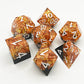 Dnd resin sharp edge dice set