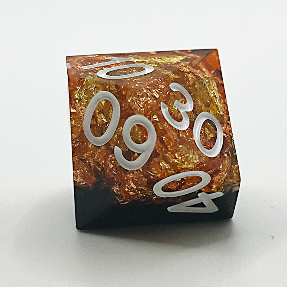 Dnd resin sharp edge dice set