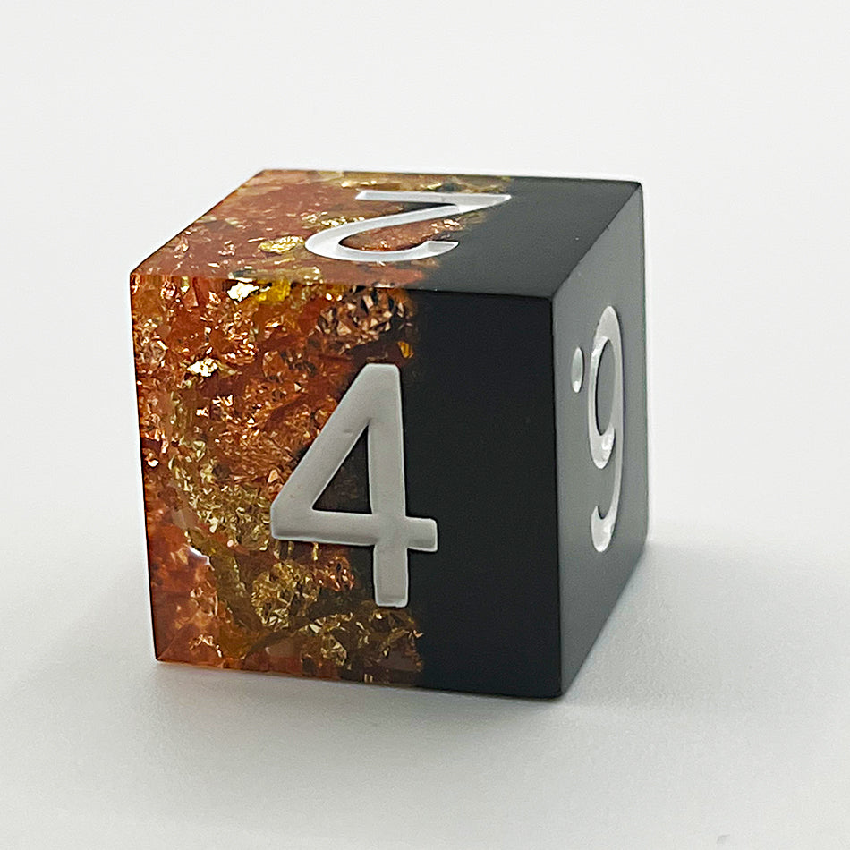 Dnd resin sharp edge dice set