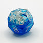 Blue sky and white clouds dnd handmade dice set