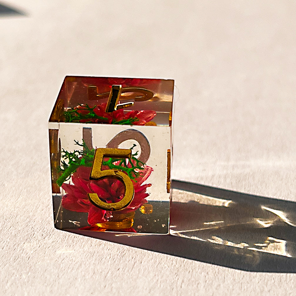 DND Dice flower inside Handmade Resin Dice(Only for wholesale)