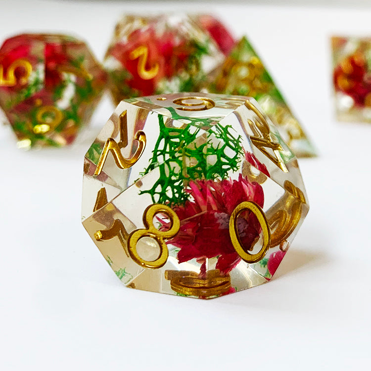 DND Dice flower inside Handmade Resin Dice(Only for wholesale)