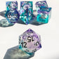 Gradient liquid core handmade sharp edge dice for table games