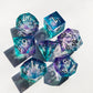 Gradient liquid core handmade sharp edge dice for table games