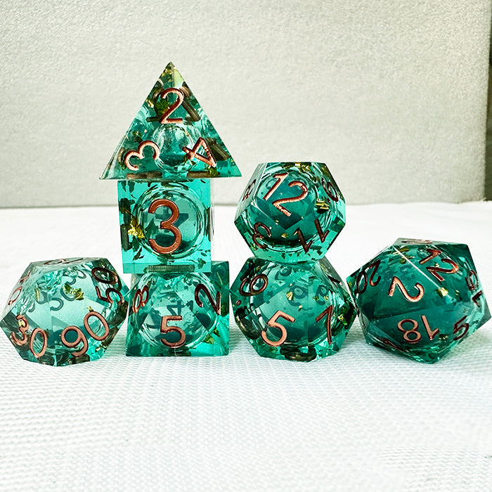 Symphony Crystal Starry Sky Coc Dice,Coc Dice, Dnd liquid core dice